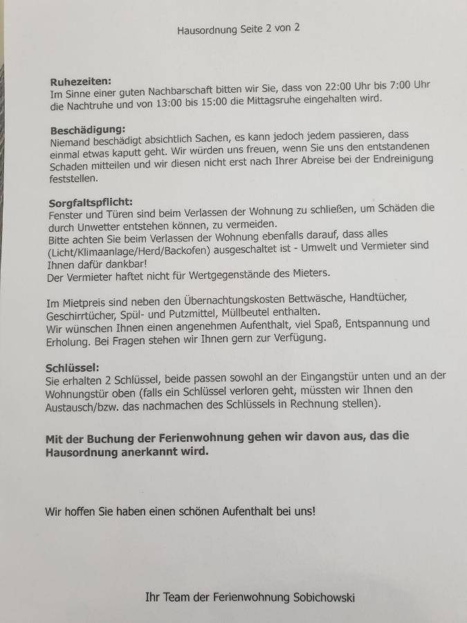 Ferienwohnung Sobichowski Rust Exteriér fotografie